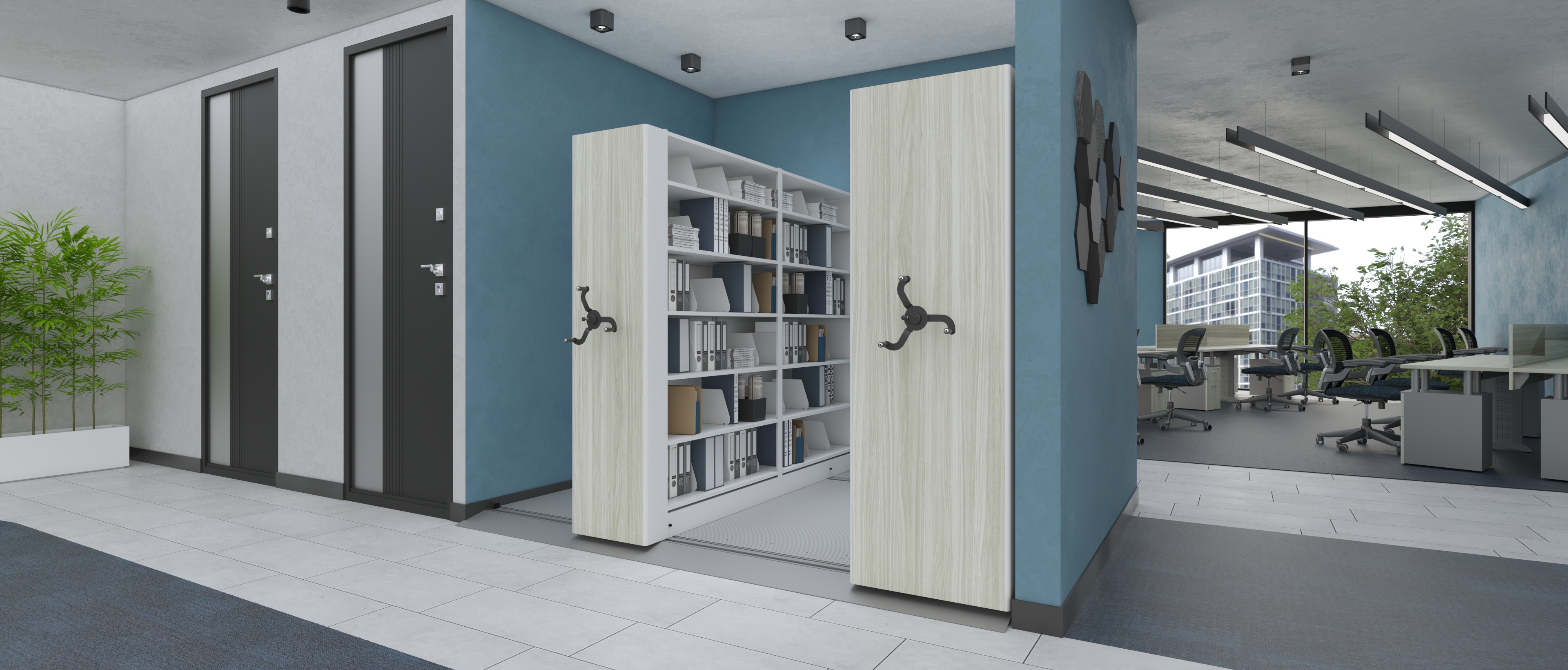 Archivo móvil para optimización de espacios |PM STEELE®