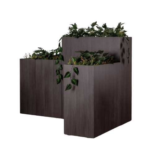 Jardineras corporativas STEELE BIO | Diseño y organización para oficina